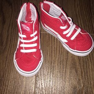Vans toddler hi-zip sneakers